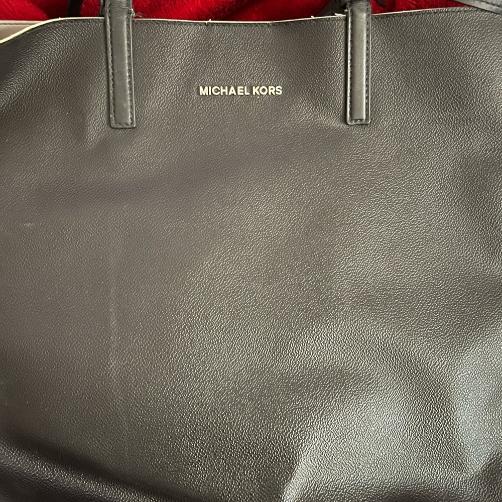 Michael Kors Black Pebbled Leather Handbag